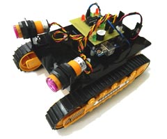 Tracked Arduino Obstacle Avoider Robot
