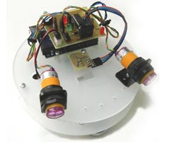 Diskbot Arduino Obstacle Avoiding Robot