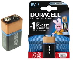 Duracell Ultra Power 9 V Alkalin Pil