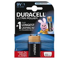 Duracell Ultra Power 9 V Alkalin Pil
