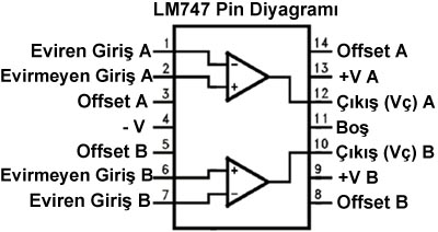 LM747 Pin Diyagram