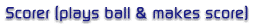 Scorer ball playing robot