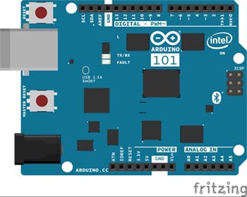 Genuino / Arduino 101 Fritzing izimi