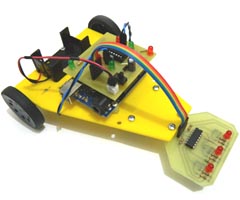 Mini Arduino Hzl izgi zleyen Robot