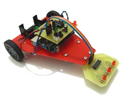 Mini Arduino Uno Hzl izgi zleyen Robot Projesi
