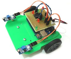 Mini Arduino Light Follower Robot